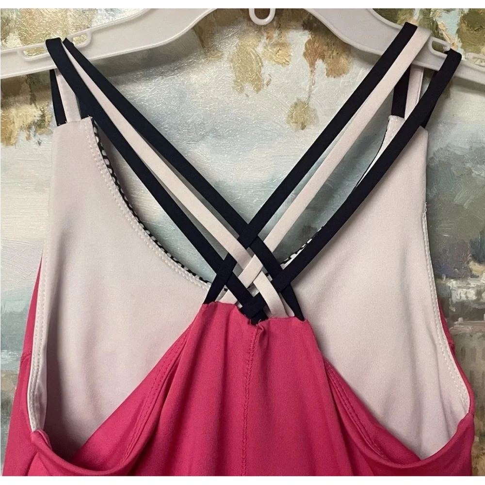 Lucky in Love Vibrant Pink Camisole with Strappy Detail - Picture 5 of 8